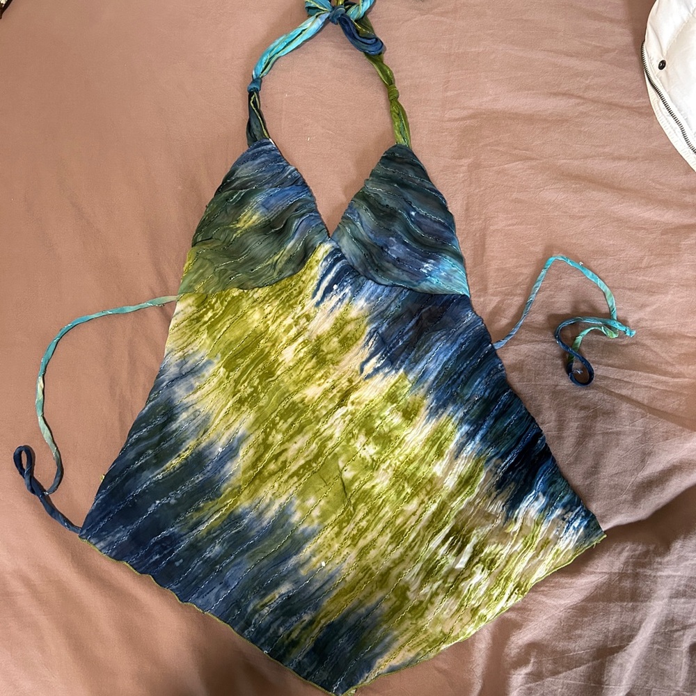 Tie-Dye Halter Top